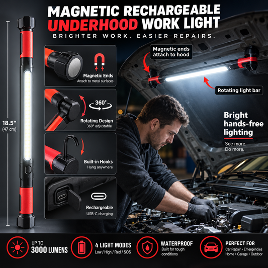 Magnetic 360° Rechargeable Underhood Work Light
